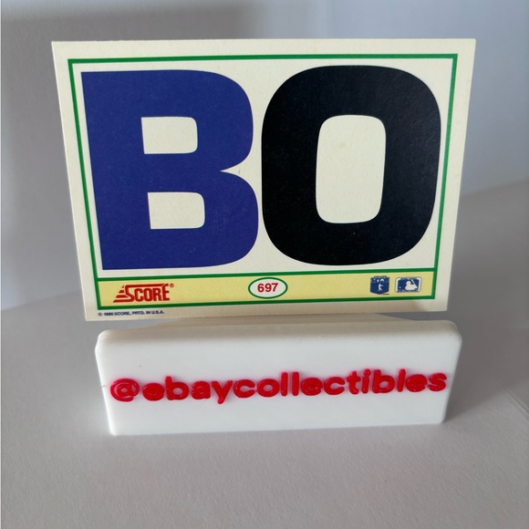 Bo Jackson 2 Sport Iconic 1990 Baseball Card vintage - Picture 2 of 2